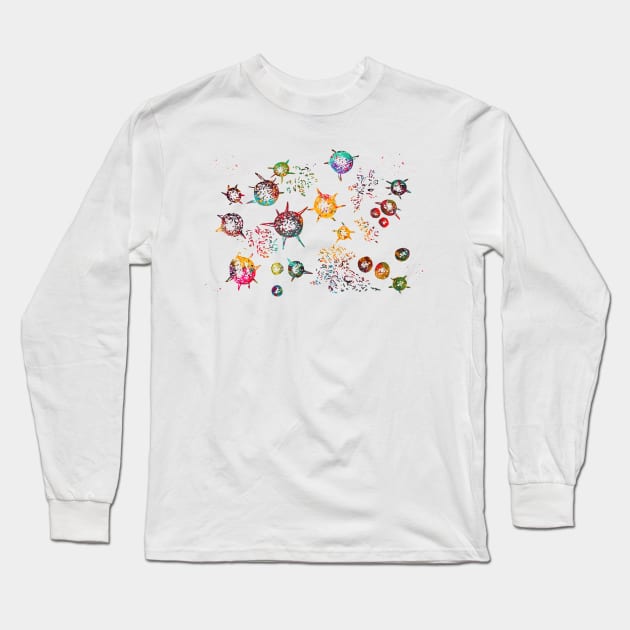 Acid ammonium urate Long Sleeve T-Shirt by erzebeth